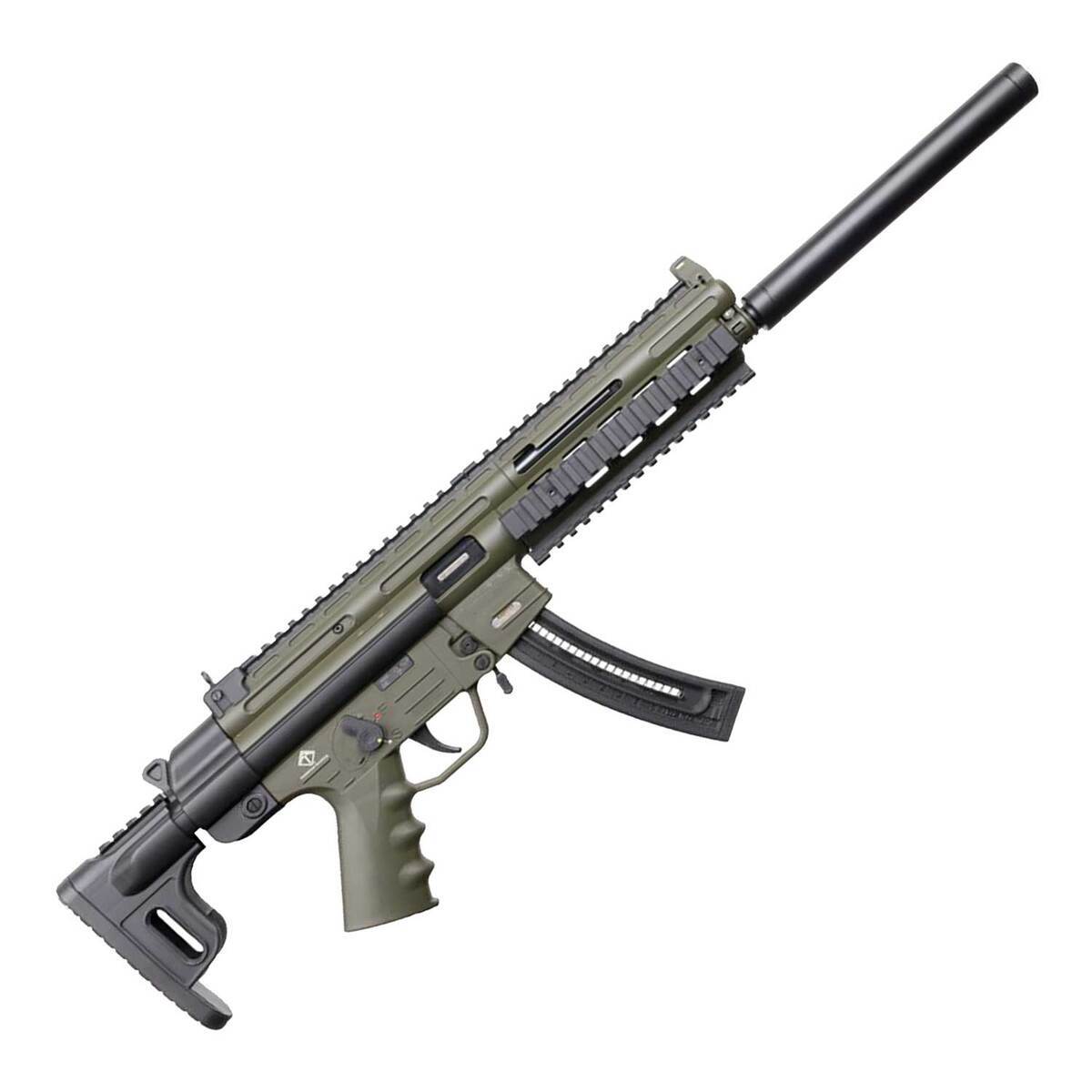 Gsg Rifle American Tactical GSG-16 22 Long Rifle 16.25in OD Green Nitride Semi ...