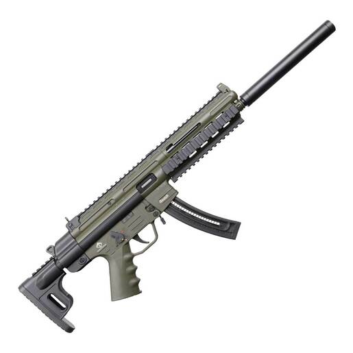 American Tactical GSG-16 22 Long Rifle 16.25in OD Green Nitride Semi Automatic Modern Sporting Rifle - 22+1 Rounds - Green image