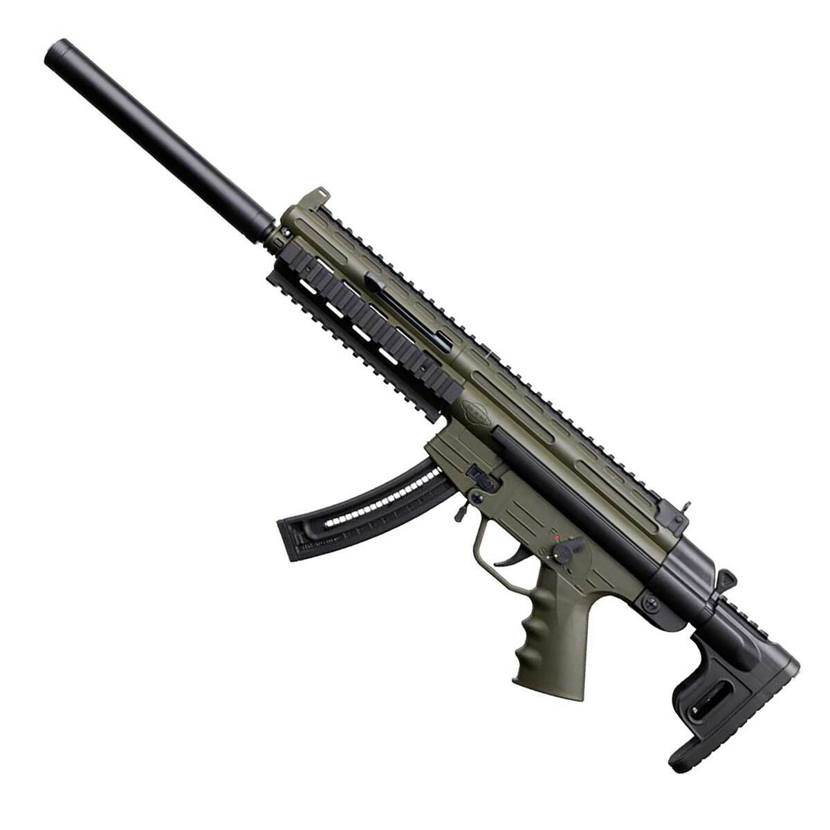 Gsg Rifle American Tactical GSG-16 22 Long Rifle 16.25in OD Green Nitride Semi ...