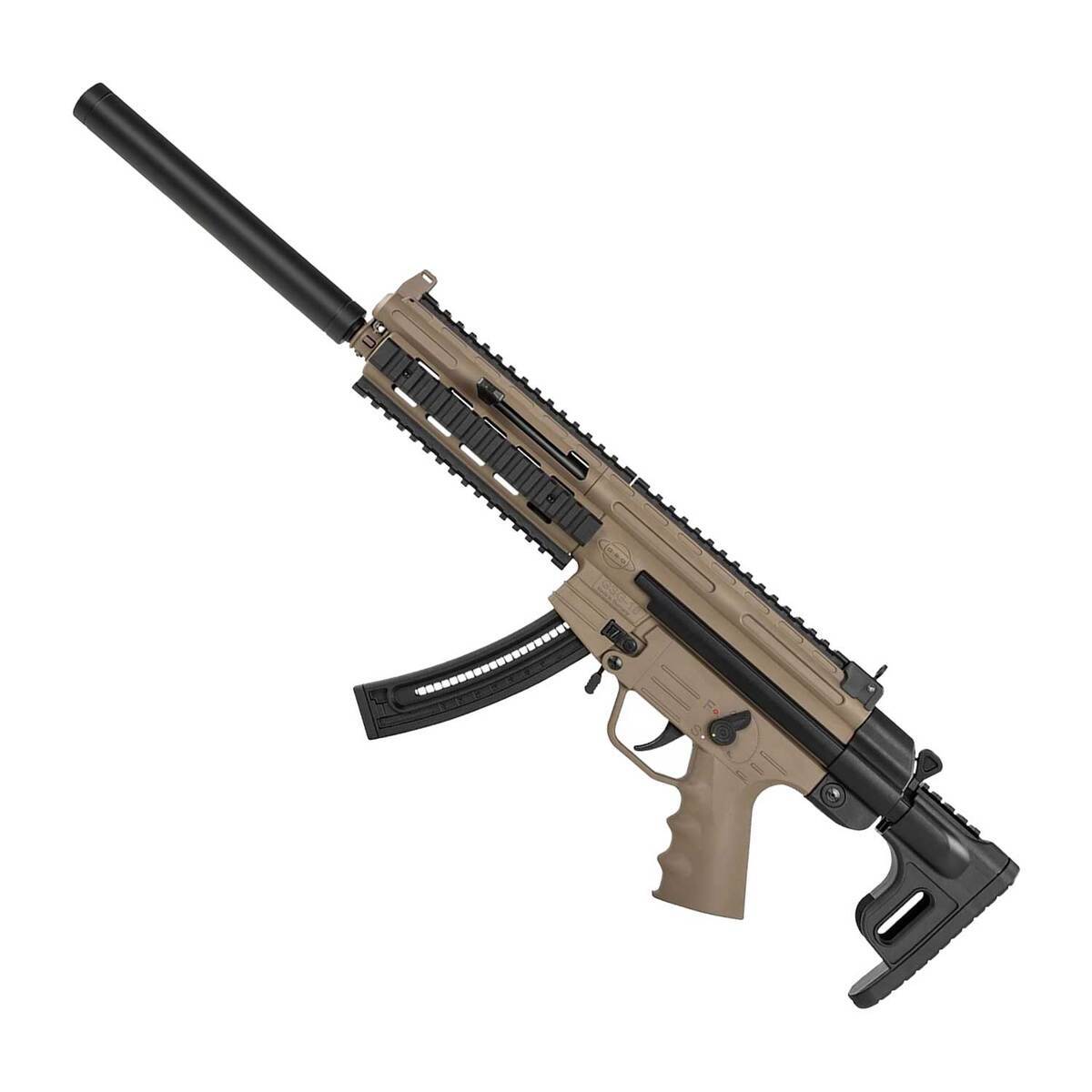 American Tactical GSG-16 22 Long Rifle 16.25in Black Semi Automatic Modern Sporting Rifle - 22+1 Rounds - Tan American Tactical GSG-16 22 Long Rifle 16.25in Black Semi Automatic Modern Sporting Rifle - 22+1 Rounds - Tan