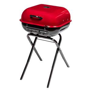 Americana Walk-A-Bout Portable Charcoal Grill - Red