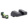 AmeriGlo Fiber Combination Glock G17/19/22/23/24/26/27/33/34/35/37/38/39 Sight Set - Green/Black - Green/Black