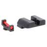 AmeriGlo Fiber Combination Glock G17/19/22/23/24/26/27/33/34/35/37/38/39 Sight Set - Red/Black - Red/Black