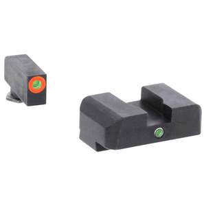 AmeriGlo Tritium I-Dot Glock G17/19/22/23/24/26/27/33/34/35/37/38/39 Sight Set - Orange/Green