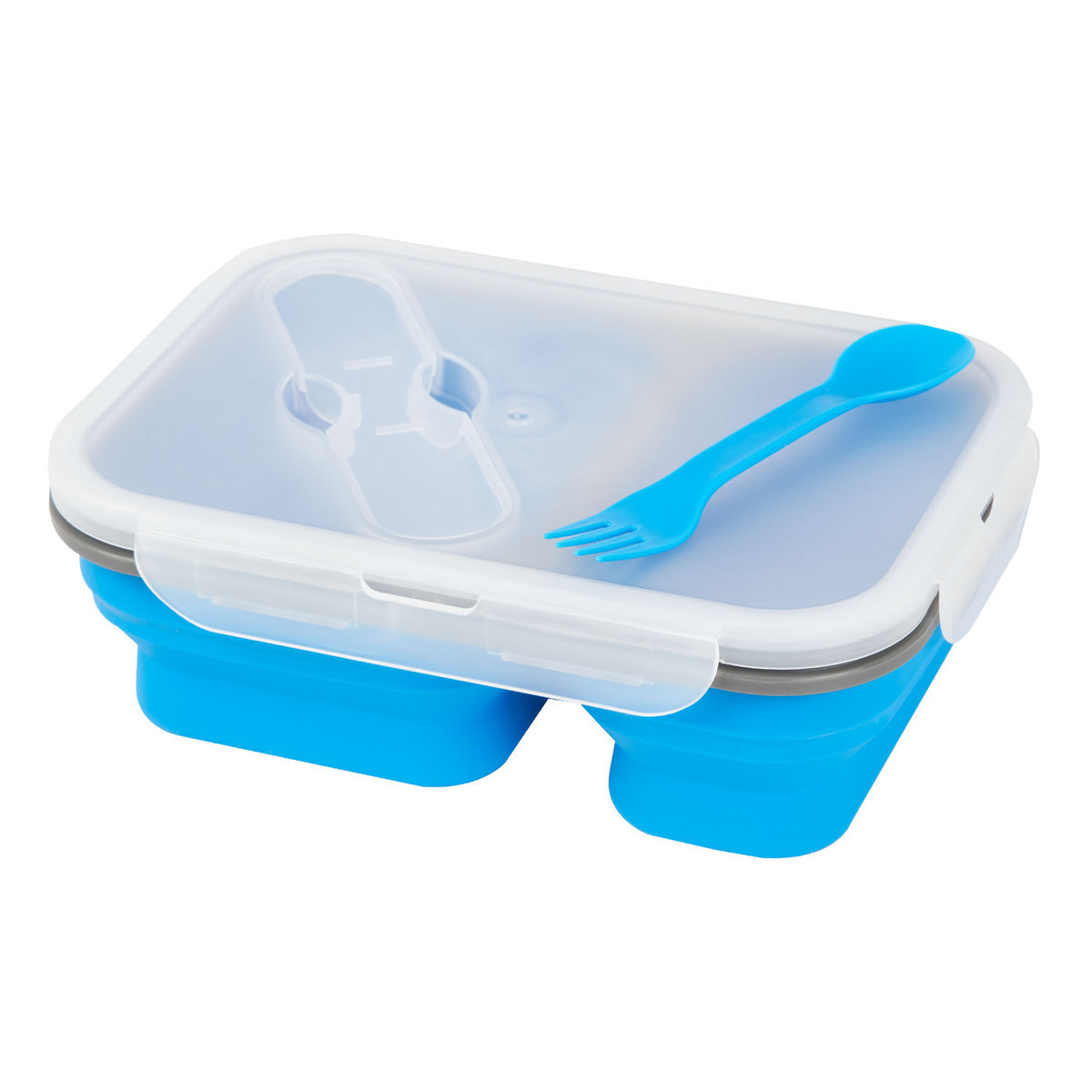 AMG Collapsible Food Container - Blue 1in x 7in x 9.75in AMG Collapsible Food Container - Blue 1in x 7in x 9.75in