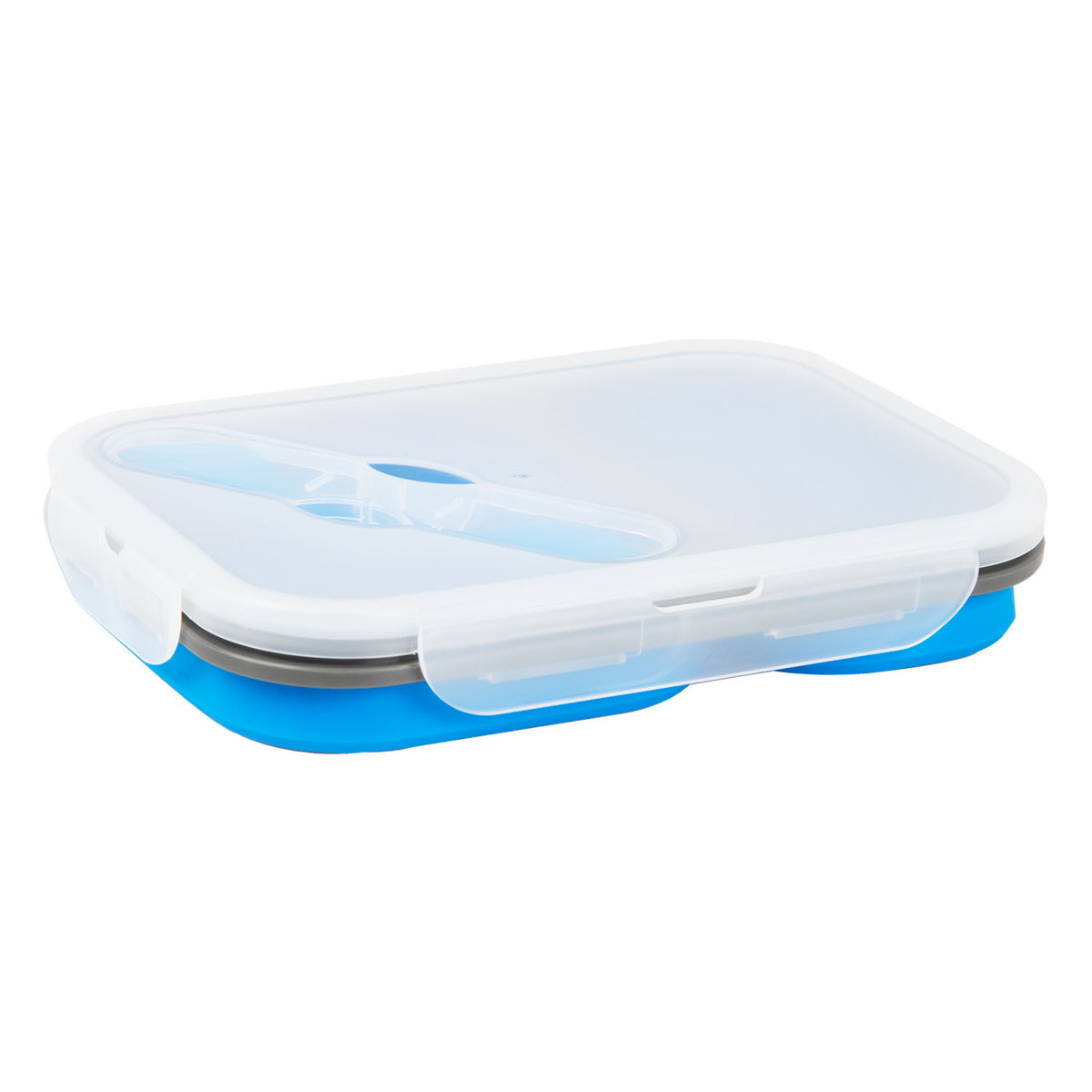 AMG Collapsible Food Container - Blue 1in x 7in x 9.75in AMG Collapsible Food Container - Blue 1in x 7in x 9.75in