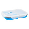 AMG Collapsible Food Container  - Blue 1in x 7in x 9.75in