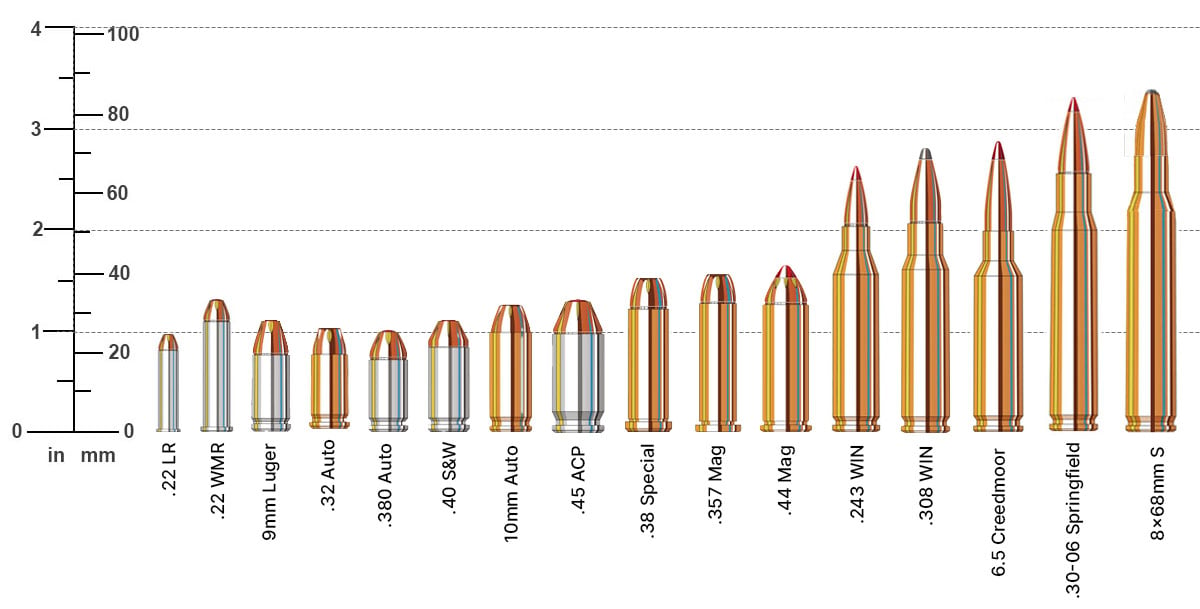 Ammo caliber size chart