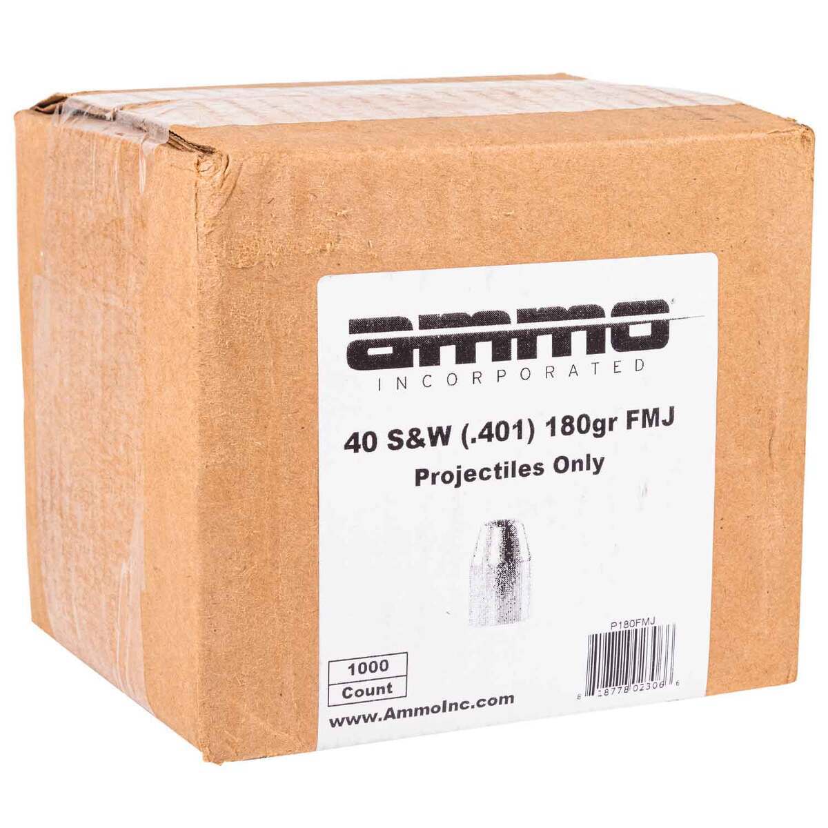 Ammo Inc 401 Full Metal Jacket 180gr Reloading Bullets - 1000 Count Ammo Inc 401 Full Metal Jacket 180gr Reloading Bullets - 1000 Count