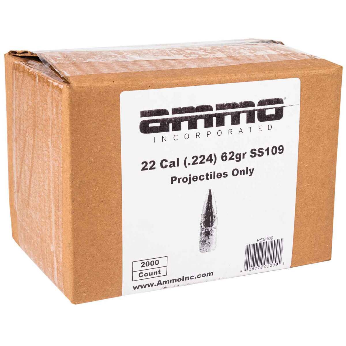 Ammo Inc 22 Caliber Rifle 62gr Reloading Bullets - 2000 Count Ammo Inc 22 Caliber Rifle 62gr Reloading Bullets - 2000 Count