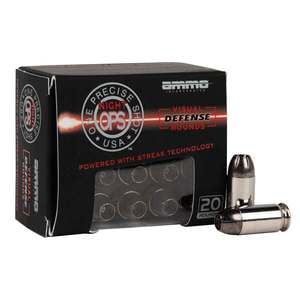 Ammo Inc Night Ops 45 Auto (ACP) 150gr HP Frangible Handgun Ammo - 20 Rounds