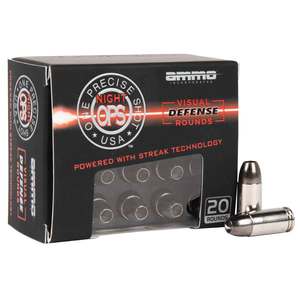 Ammo Inc Night Ops 9mm Luger 85gr HP Frangible Handgun Ammo - 20 Rounds