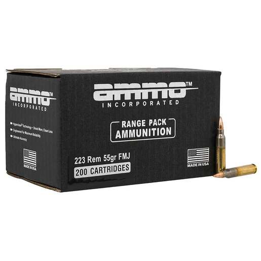 Ammo Inc Signature 223 Remington 55gr FMJ Centerfire Rifle Ammo – 200 Rounds