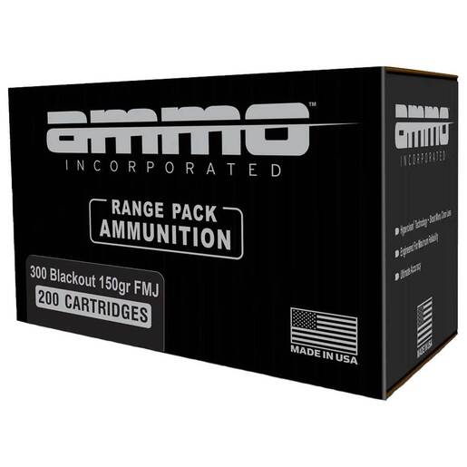 Ammo Inc Signature 300 AAC Blackout 150gr FMJ Rifle Ammo Ammo - 200 Rounds 200 Rounds Ammo