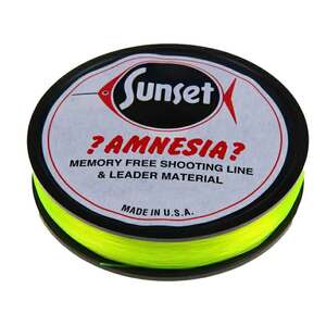 Sunset Amnesia Leader - 15lb, Fluorescent Green, 200yds