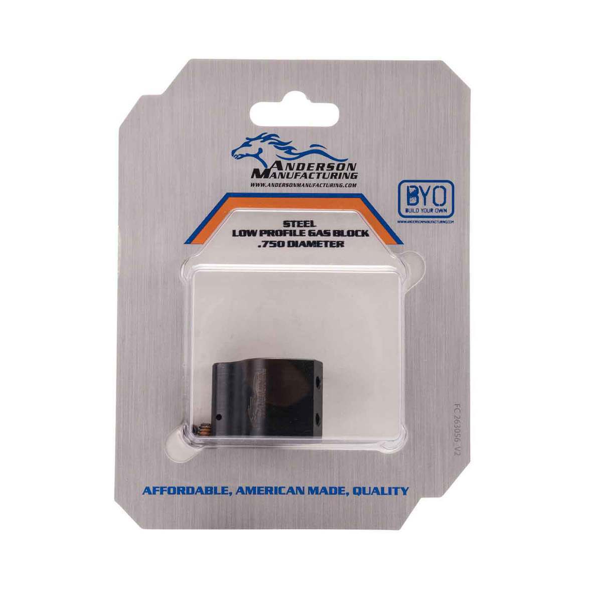 Anderson Manufacturing AR/M4 Low Profile Gas Block Kit - Black - .750in Anderson Manufacturing AR/M4 Low Profile Gas Block Kit - Black - .750in