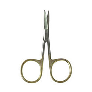 Anglers Accessories Gold Plated Stainless Steel Scissors Fly Tying Tool