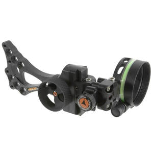 Apex Gear Covert Single-Pin .019 Green Bow Sight - Black