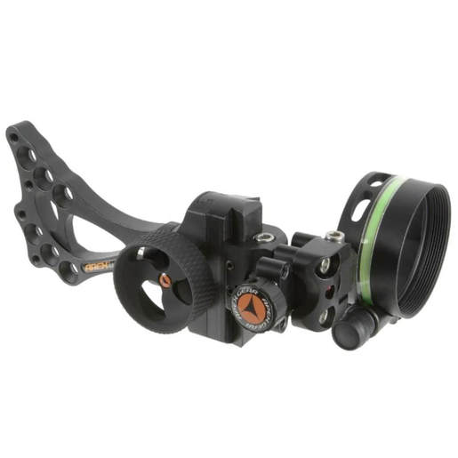 Apex Gear Covert Single-Pin .019 Green Bow Sight – Black