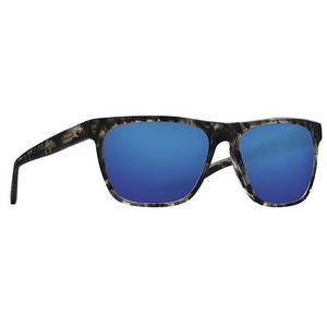Costa Apalach Polarized Sunglasses - Black Kelp/Blue Mirror