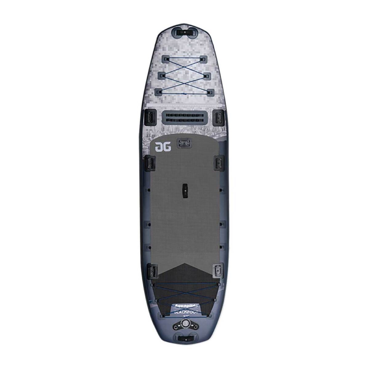 Aquaglide Blackfoot Angler Inflatable Stand Up Paddleboard - 11ft Grey - Grey Aquaglide Blackfoot Angler Inflatable Stand Up Paddleboard - 11ft Grey - Grey