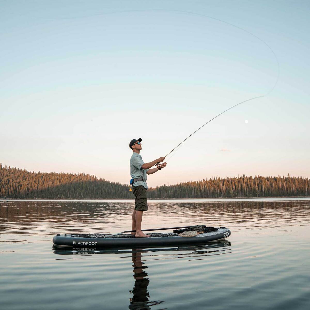 Aquaglide Blackfoot Angler Inflatable Stand Up Paddleboard - 11ft Grey - Grey Aquaglide Blackfoot Angler Inflatable Stand Up Paddleboard - 11ft Grey - Grey