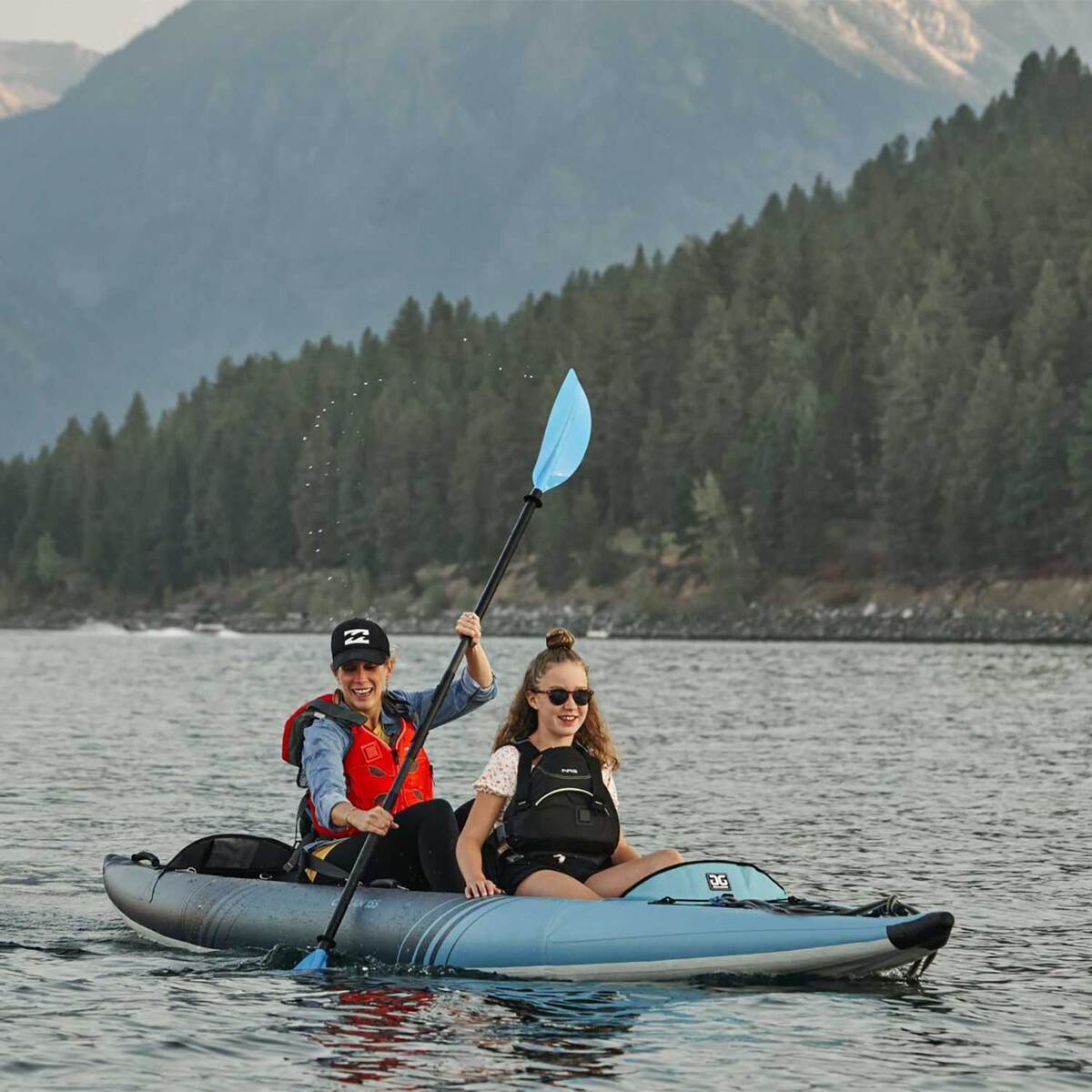 Aquaglide Chelan 155 Inflatable Kayak - 15ft Blue - Blue Aquaglide Chelan 155 Inflatable Kayak - 15ft Blue - Blue