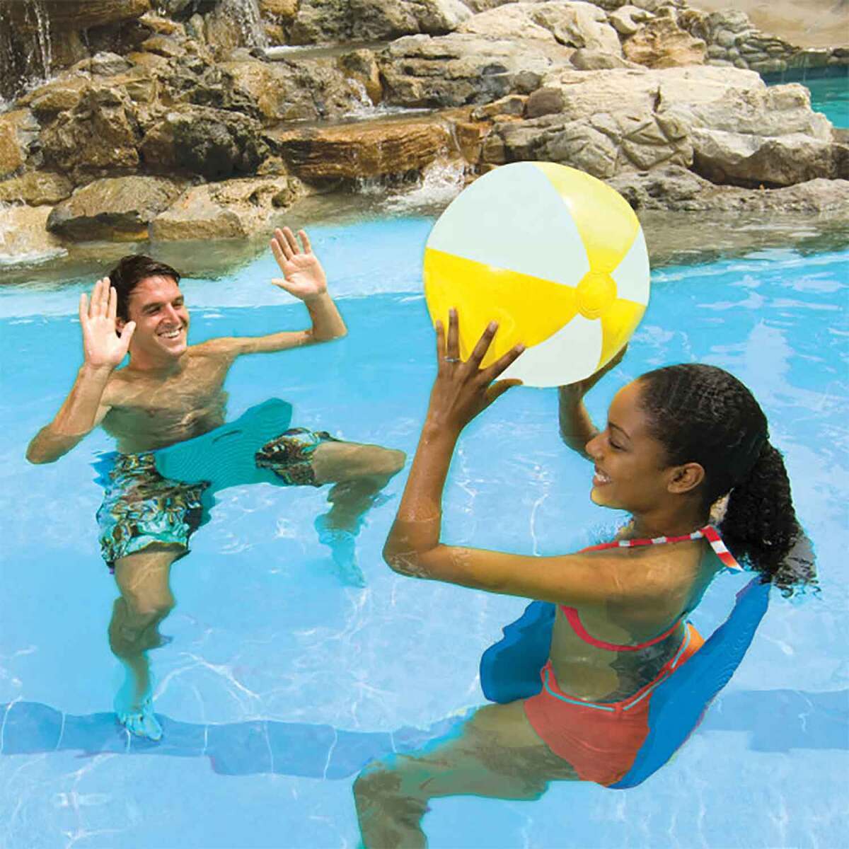 SwimWays Aquaria Saddle Seat - Blue - Blue SwimWays Aquaria Saddle Seat - Blue - Blue