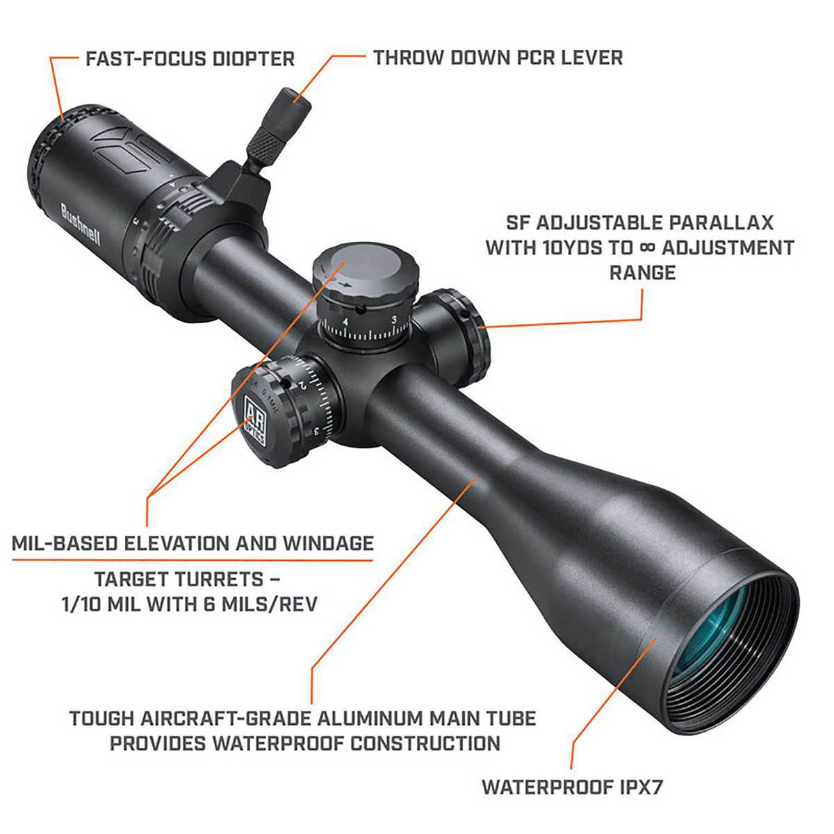Bushnell AR Optics 3-9x40mm Rifle Scope - Drop Zone-223 BDC - Black Bushnell AR Optics 3-9x40mm Rifle Scope - Drop Zone-223 BDC - Black