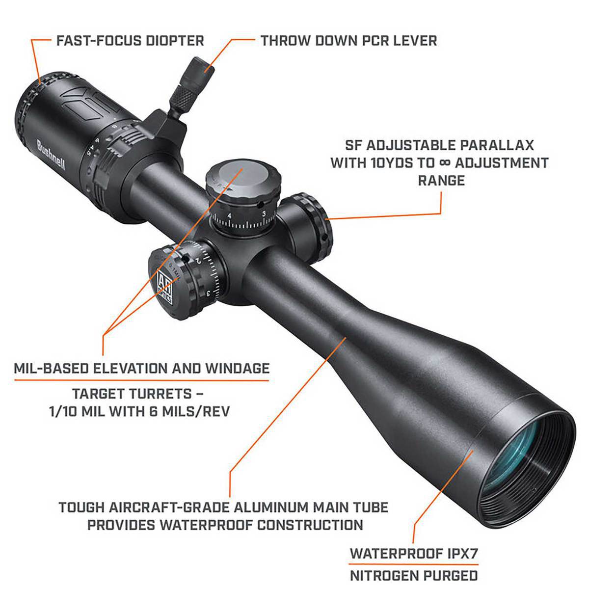 Bushnell AR Optics 4.5-18x40mm Rifle Scope - Drop Zone-223 BDC - Black Bushnell AR Optics 4.5-18x40mm Rifle Scope - Drop Zone-223 BDC - Black