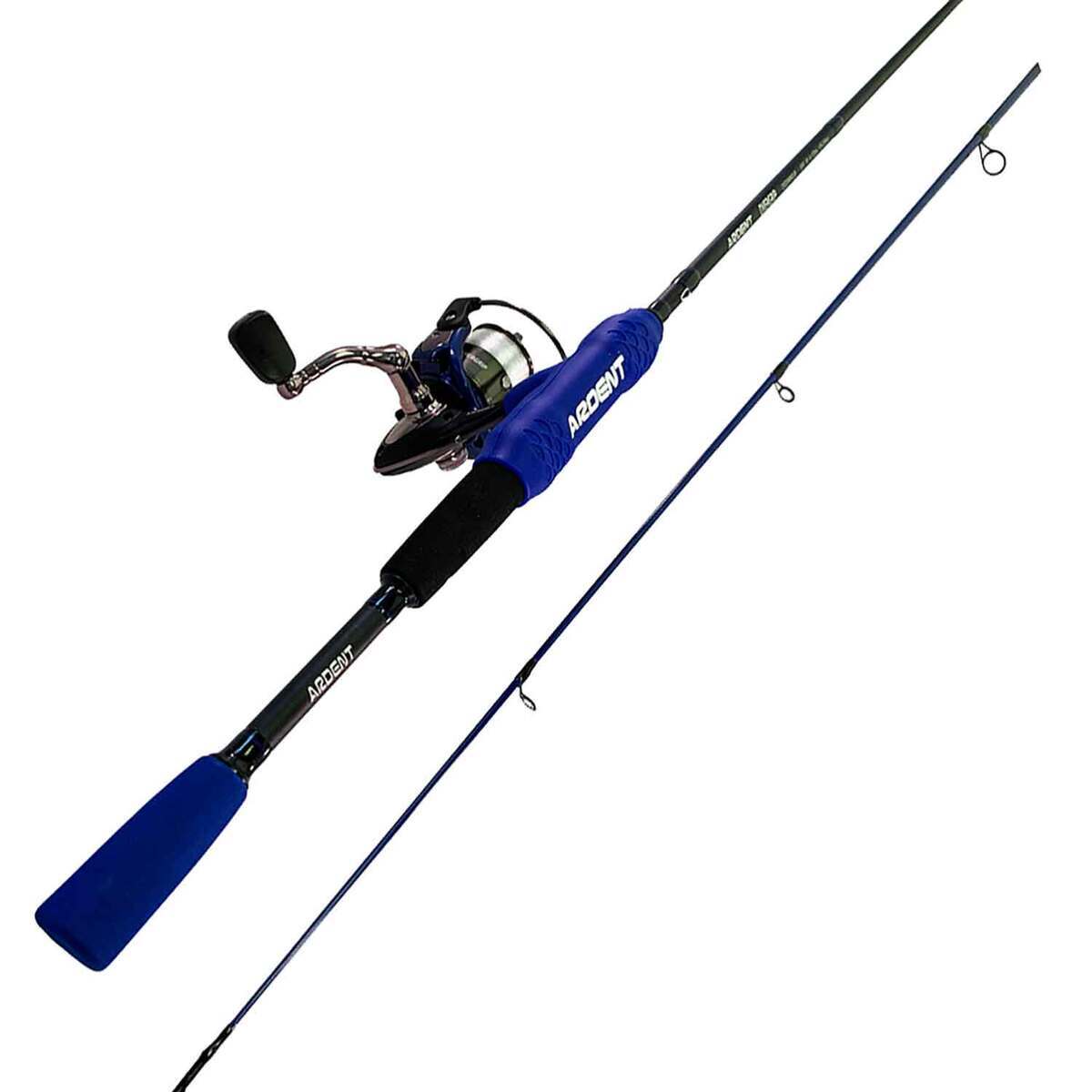 Ardent Comfort Grip Vario Spinning Combo - 6ft 6in, Medium Power, 2pc - Blue Ardent Comfort Grip Vario Spinning Combo - 6ft 6in, Medium Power, 2pc - Blue