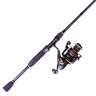 Ardent Finesse 2000 Spinning Rod and Reel Combo - 6ft 6in, Medium Light Power, 2pc - Black/Red 2000