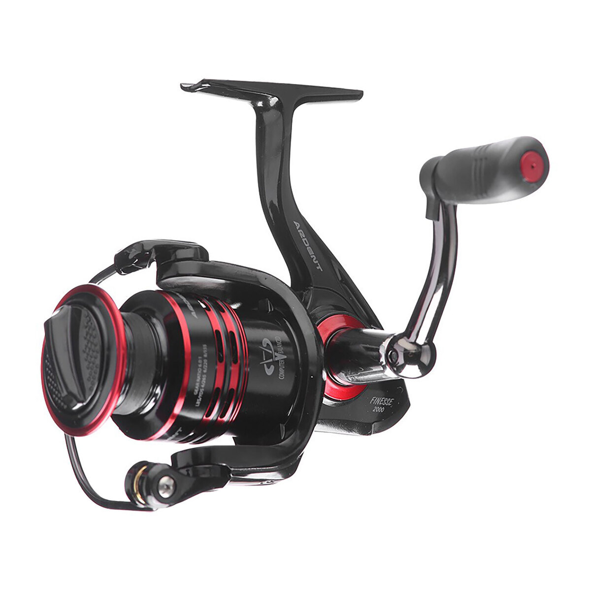 Ardent Finesse Spinning Reel - Size 500 - Black/Red 500 Ardent Finesse Spinning Reel - Size 500 - Black/Red 500
