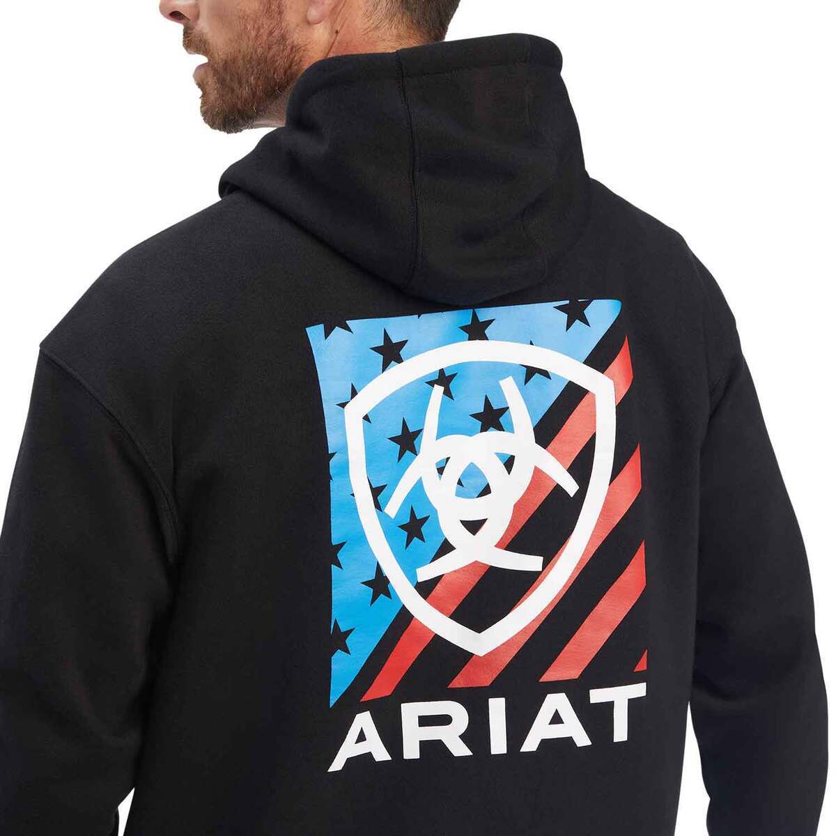 Ariat Men's Americana Block Casual Hoodie Ariat Men's Americana Block Casual Hoodie