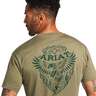 Ariat Men's Arrowhead Short Sleeve Casual Shirt - Military Heather - M - Military Heather M