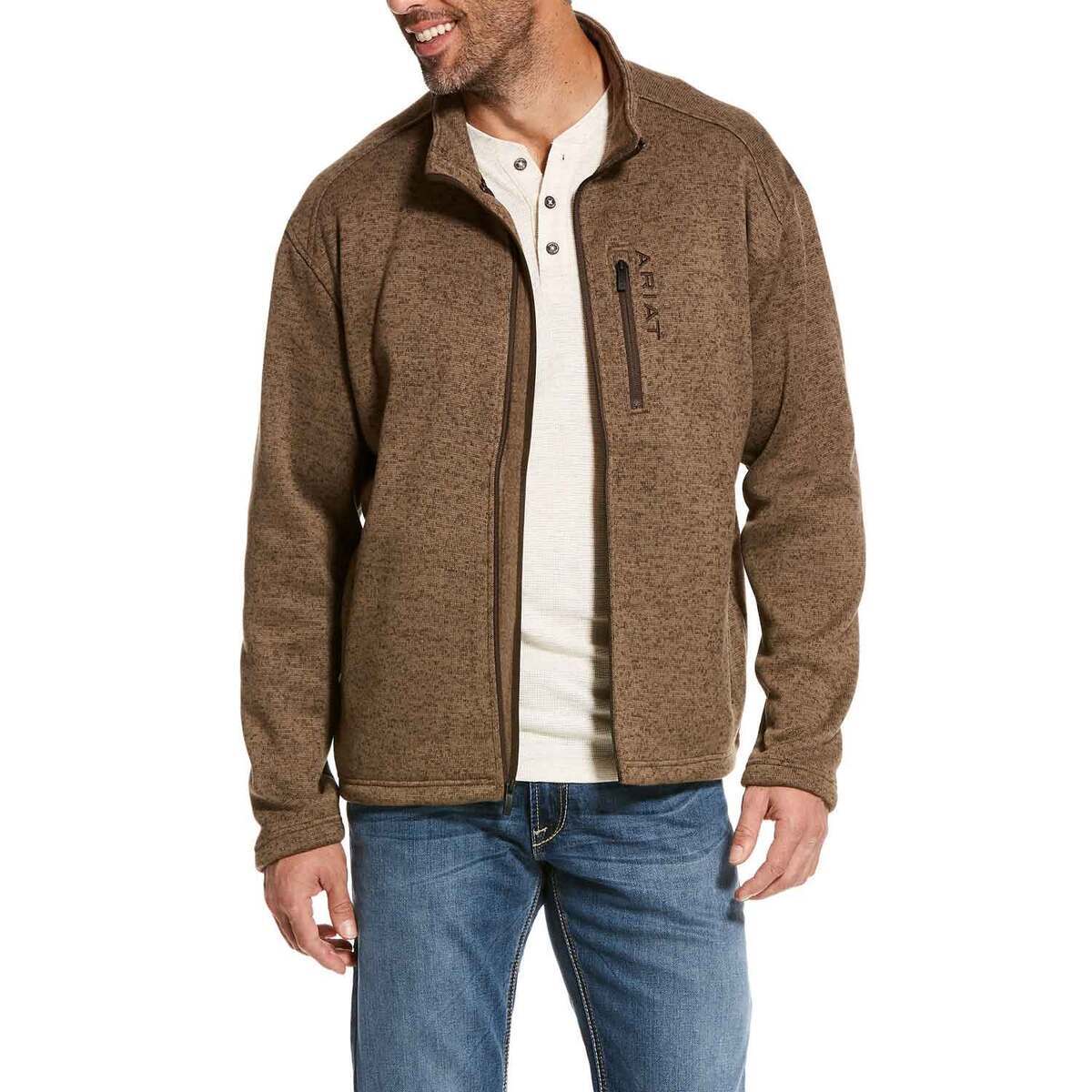 Ariat Men's Caldwell Full Zip Fleece Jacket - Fossil - XXL - Fossil XXL Ariat Men's Caldwell Full Zip Fleece Jacket - Fossil - XXL - Fossil XXL