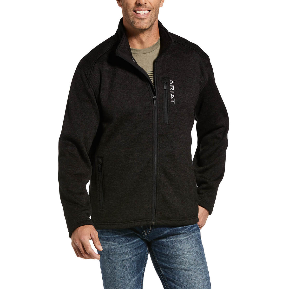 Ariat Men's Caldwell Full Zip Fleece Jacket Ariat Men's Caldwell Full Zip Fleece Jacket