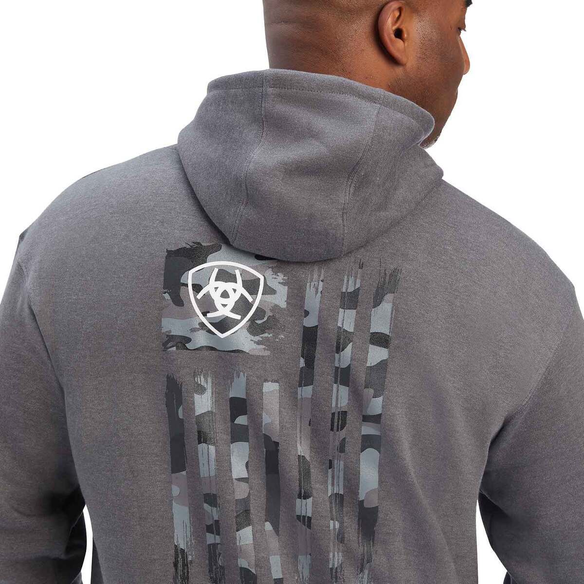 Ariat Men's Camo Flag Casual Hoodie Ariat Men's Camo Flag Casual Hoodie