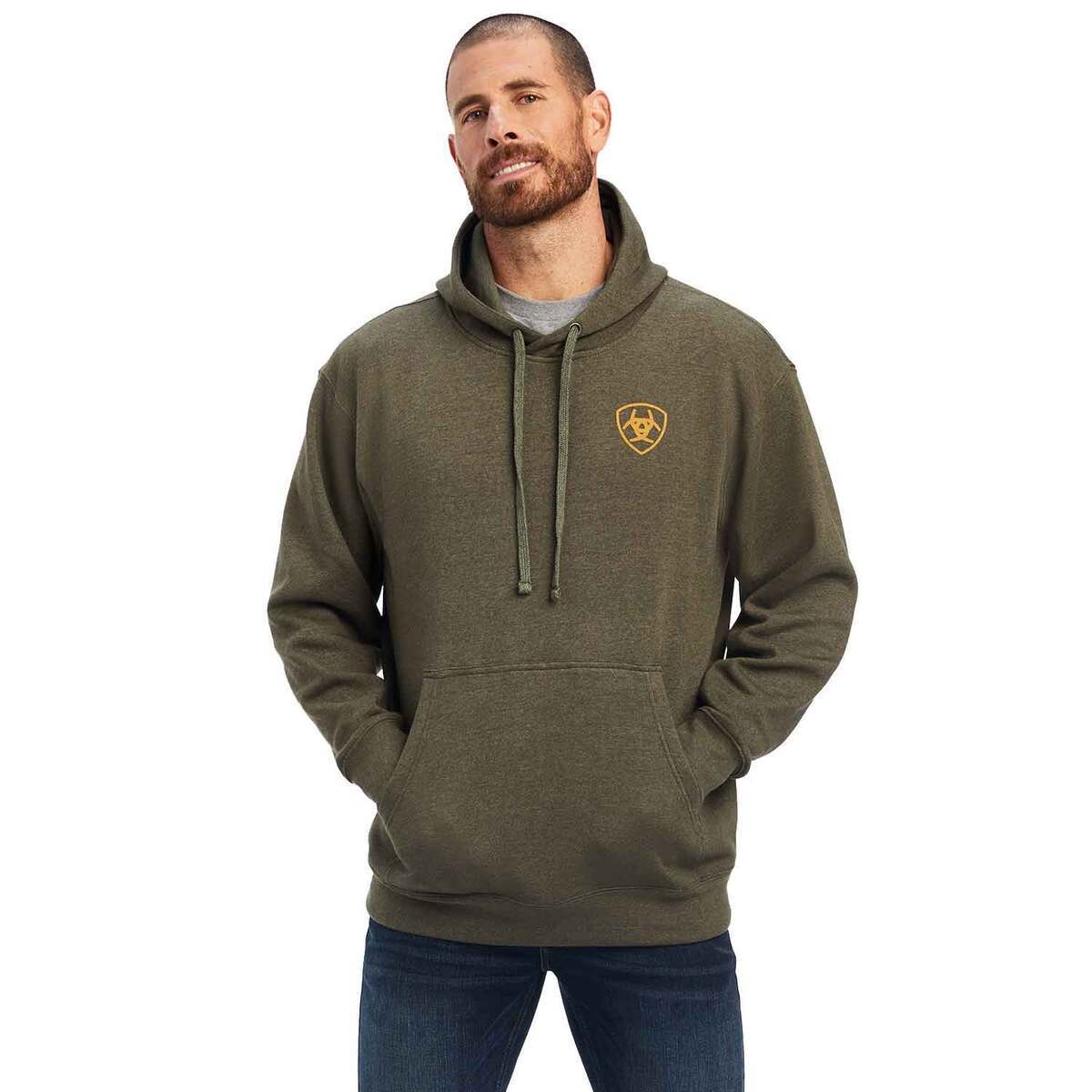 Ariat Men's Devotion Eagle Casual Hoodie - Brine Olive Heather - XXL - Brine Olive Heather XXL Ariat Men's Devotion Eagle Casual Hoodie - Brine Olive Heather - XXL - Brine Olive Heather XXL
