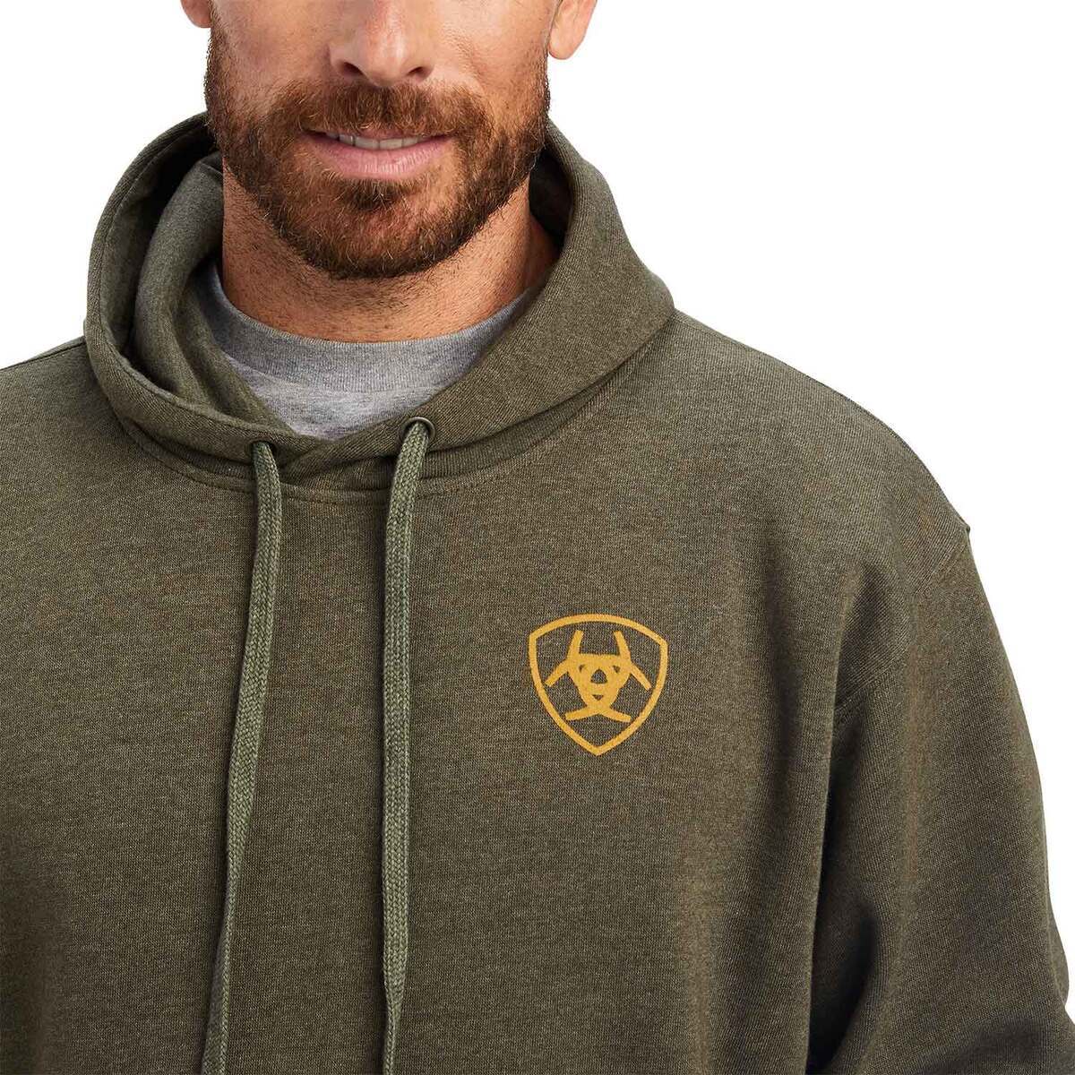 Ariat Men's Devotion Eagle Casual Hoodie - Brine Olive Heather - XXL - Brine Olive Heather XXL Ariat Men's Devotion Eagle Casual Hoodie - Brine Olive Heather - XXL - Brine Olive Heather XXL