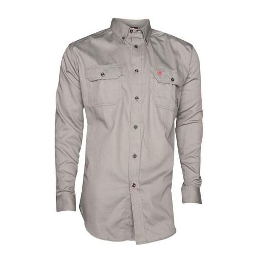 Ariat Men's Flame Resistant Solid Work Shirt - Silver XL