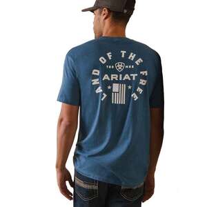 Ariat Men's Land Of The Free Graphic Short Sleeve Casual Shirt