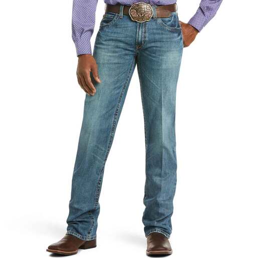 Ariat Men's M4 Low Rise Boot Cut Denim Jeans - Scoundrel 42X38