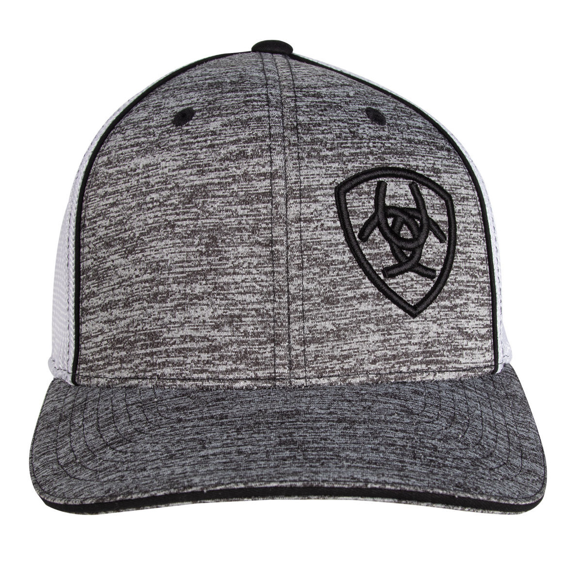 Ariat Men's Offset Shield Heather Hat - Heather Black - Heather Black One Size Fits Most Ariat Men's Offset Shield Heather Hat - Heather Black - Heather Black One Size Fits Most