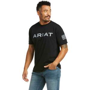 Ariat Men's Patriot Graphic Short Sleeve Shirt - Black - M