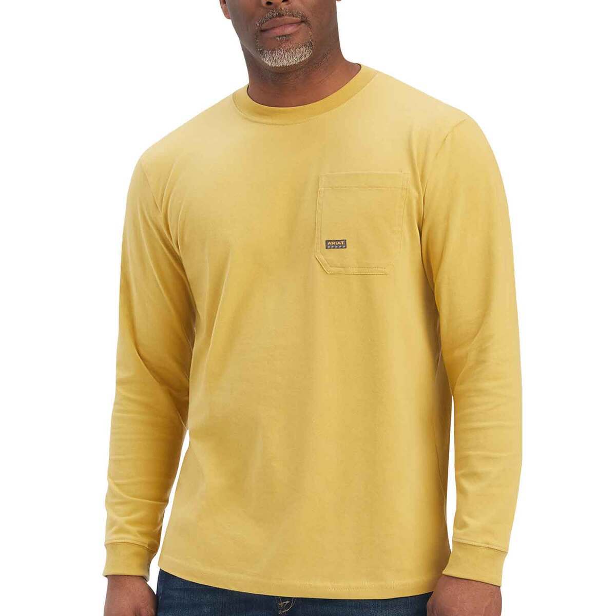 Ariat Men's Rebar Cotton Strong American Outdoors Long Sleeve Casual Shirt Ariat Men's Rebar Cotton Strong American Outdoors Long Sleeve Casual Shirt