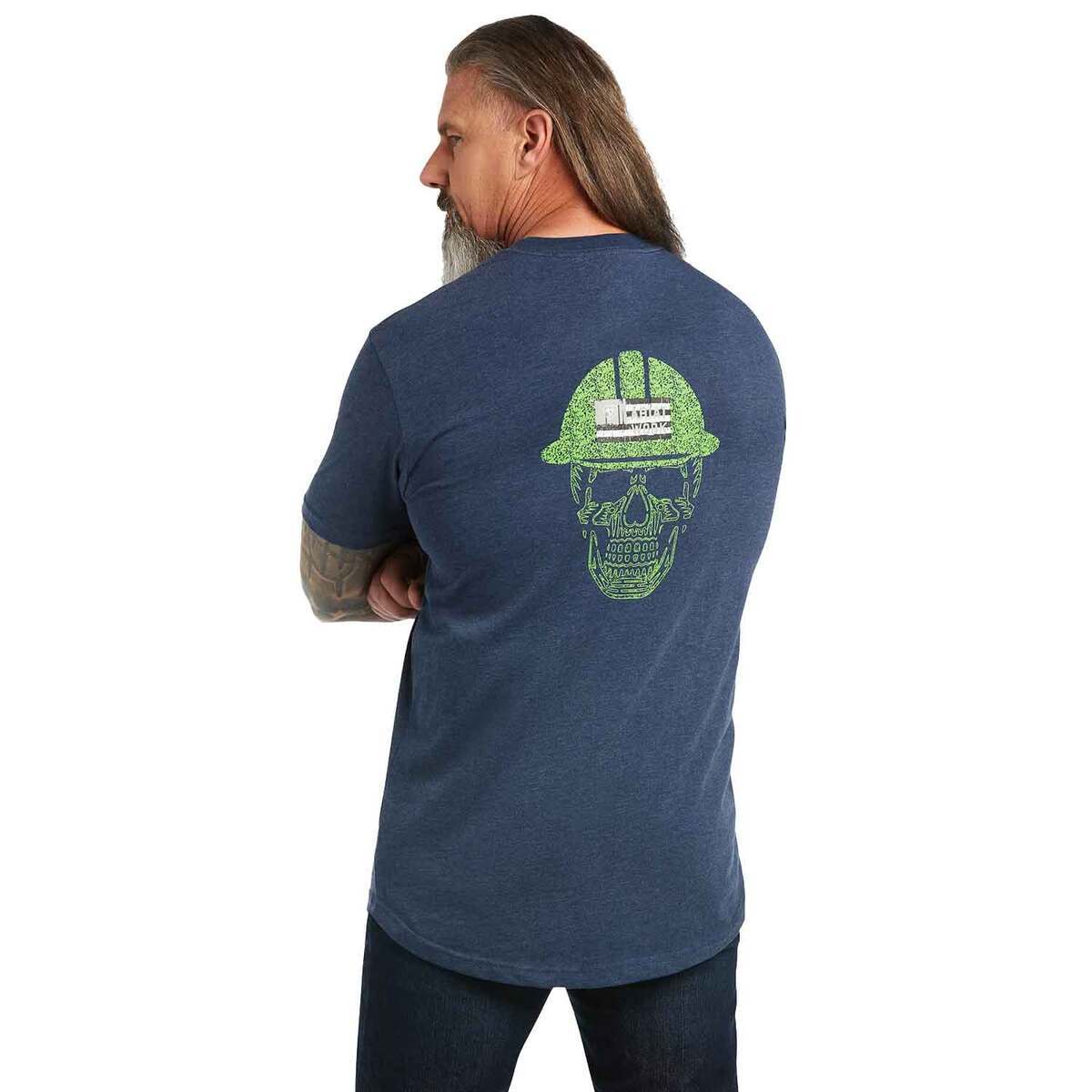 Ariat Men's Rebar Cotton Strong Roughneck Graphic Short Sleeve Work Shirt Ariat Men's Rebar Cotton Strong Roughneck Graphic Short Sleeve Work Shirt