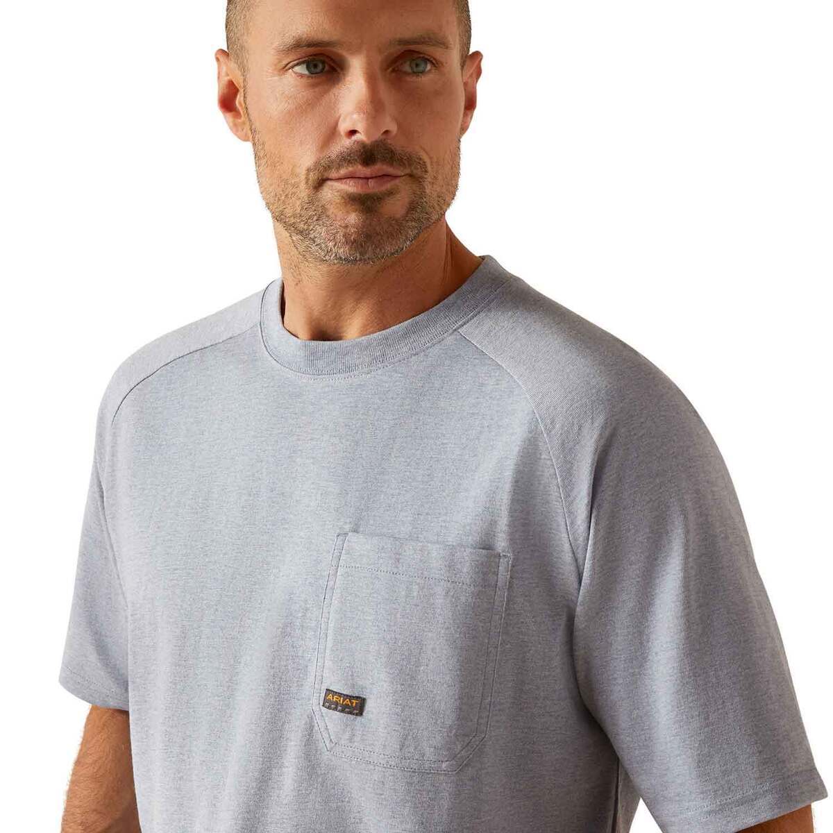Ariat Men's Rebar Cotton Strong Short Sleeve Work Shirt Ariat Men's Rebar Cotton Strong Short Sleeve Work Shirt