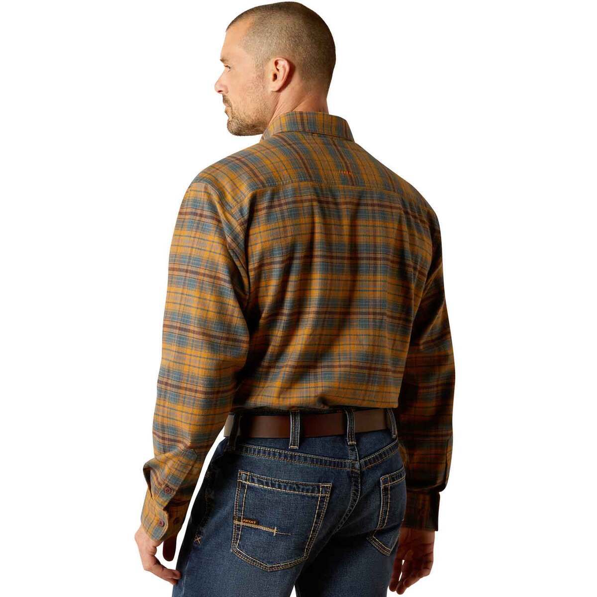 Ariat Men's Rebar Flannel Durastretch Long Sleeve Work Shirt Ariat Men's Rebar Flannel Durastretch Long Sleeve Work Shirt