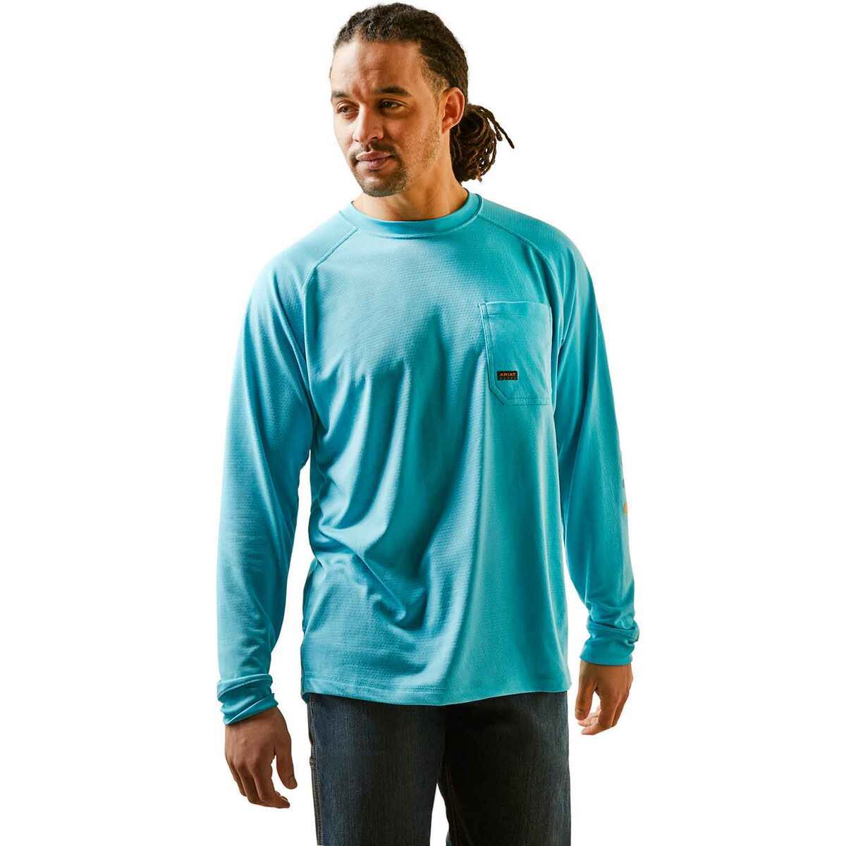 Ariat Men's Rebar Heat Fighter Long Sleeve Work Shirt Ariat Men's Rebar Heat Fighter Long Sleeve Work Shirt